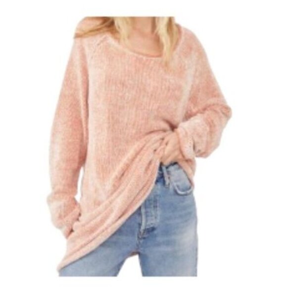 Free People Lenox Tunic Sweater Carrot Cake Combo Medium NWT - Picture 1 of 2